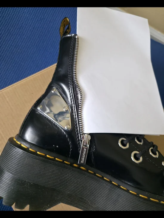 RARE Dr. Martens Black Leather Jadon Max Rebel Boots - Picture 9 of 9